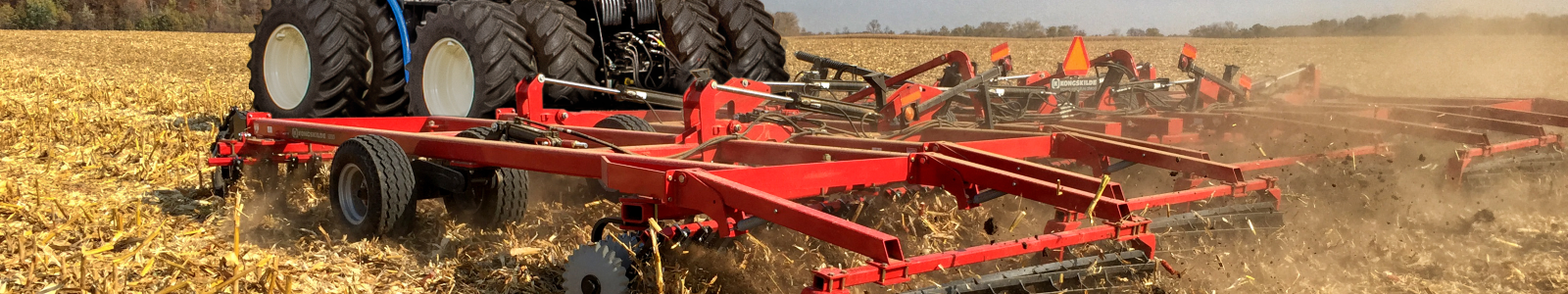 Vertical Tillage on a field