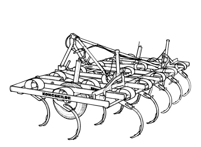 Older Kongskilde stubble cultivators